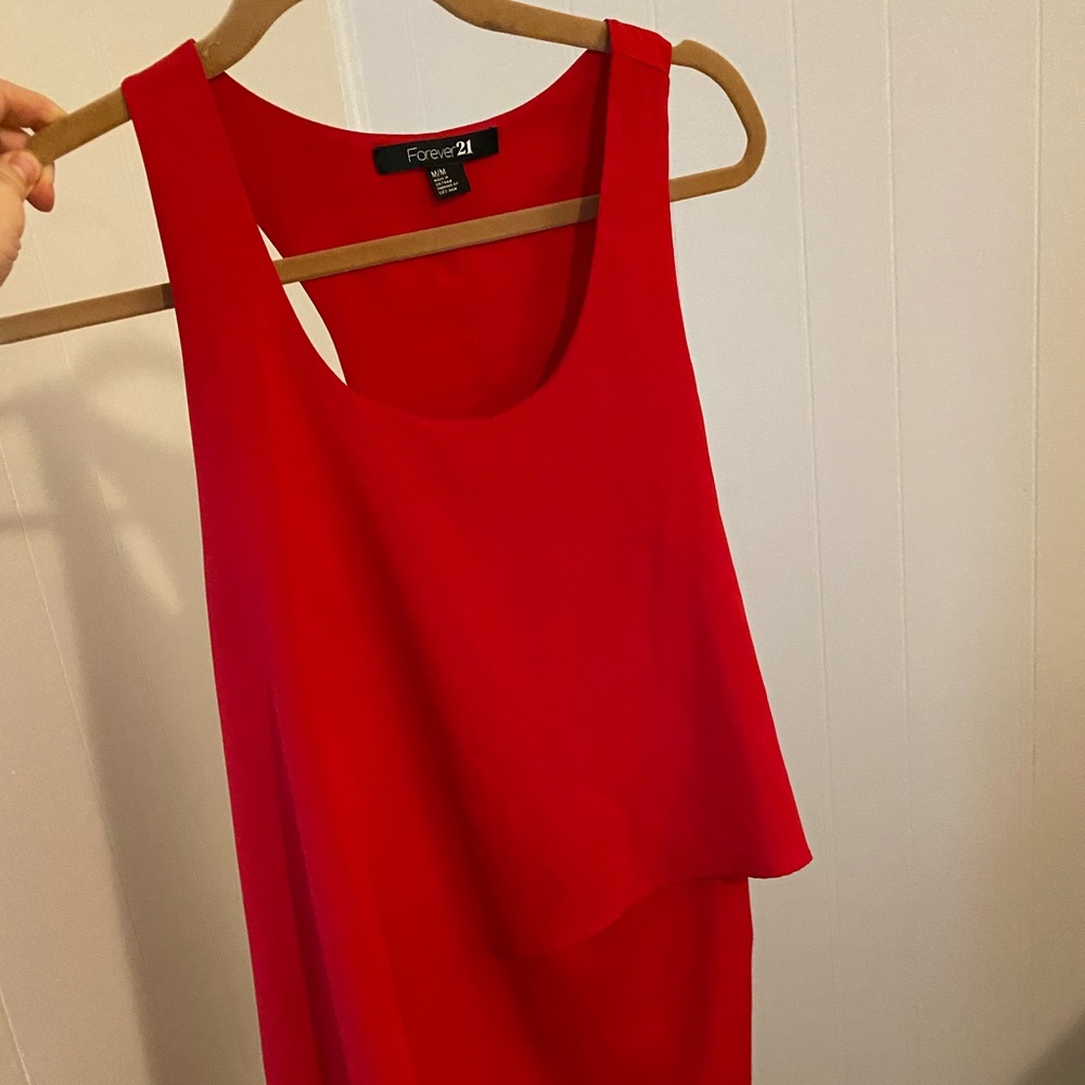 Forever 21 short red dress size medium
